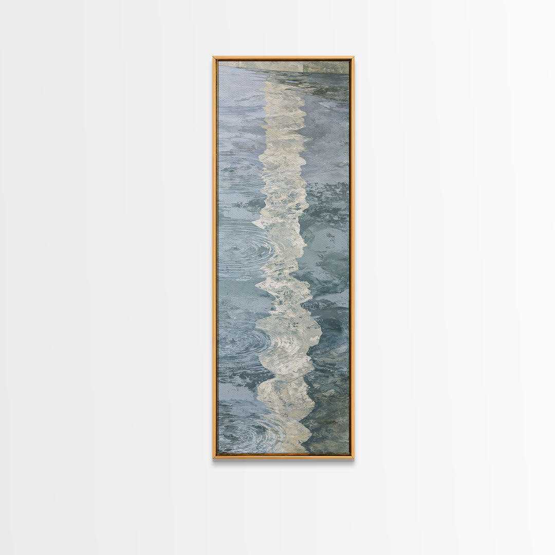 Abstract Water Ripples Canvas Print, Spa Art, Neutral Decor, Spa Decor, Fine Art, Serenity, Home Decor, Wall Decor, SPA-1x3-18