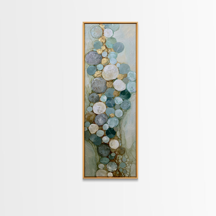 Pebble Texture Abstract Canvas Print, Spa Art, Abstract Print, Spa Decor, Abstract Art, Serenity, Esthetician Decor, SPA-1x3-27