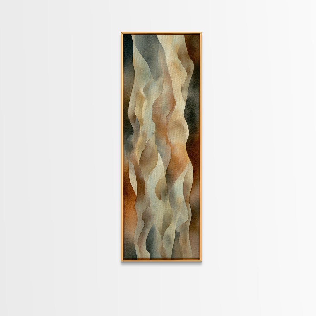 Minimal Face with Closed Eyes and Flowers Framed Canvas Print, Spa Art, Minimalist Art, Spa Decor, Fine Art, Serenity, SPA-1x3-31