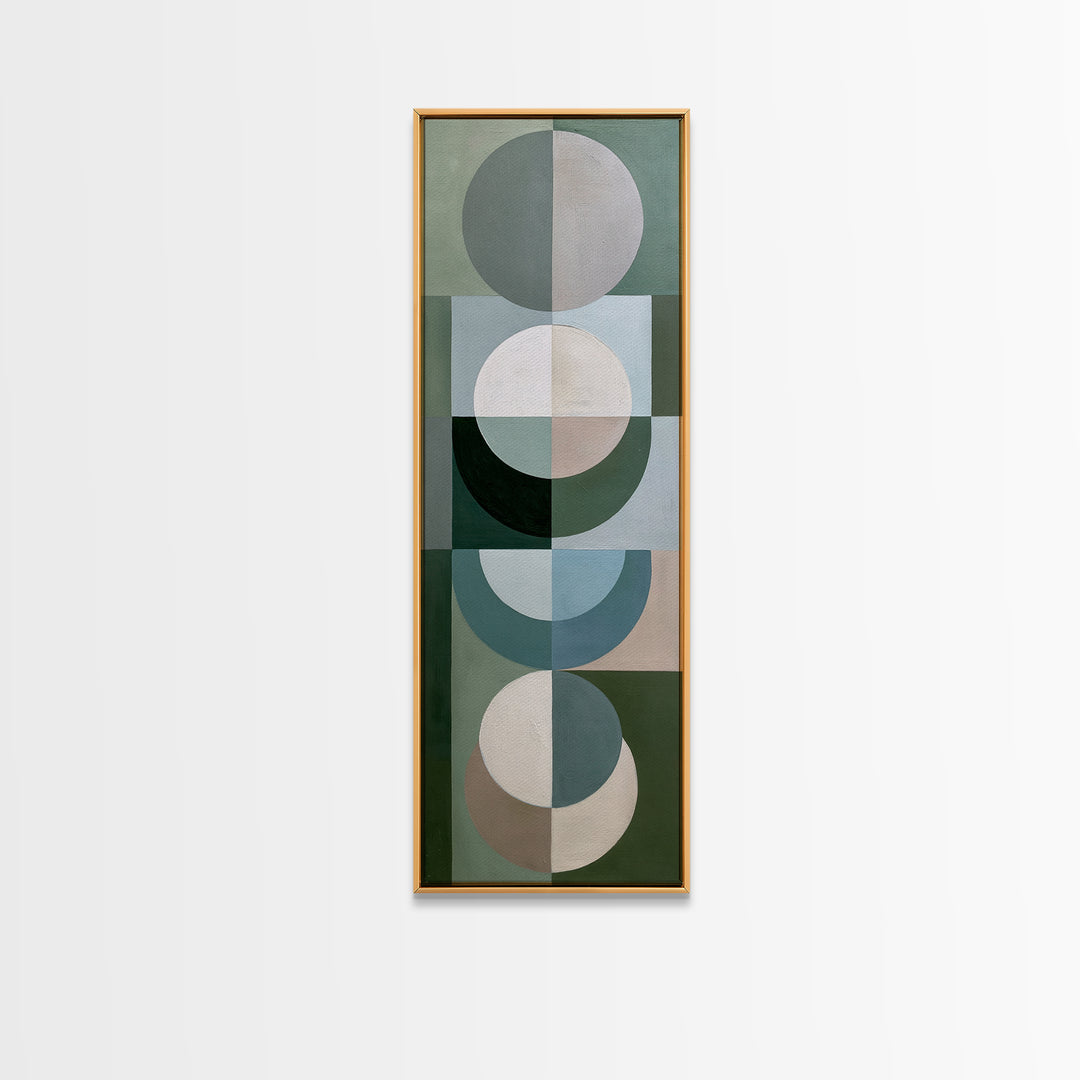 Sage and Ivory Geometric Calm Composition Canvas Print, Spa Art, Fine Art Photography, Spa Decor, Fine Art, Serenity, SPA-1x3-33