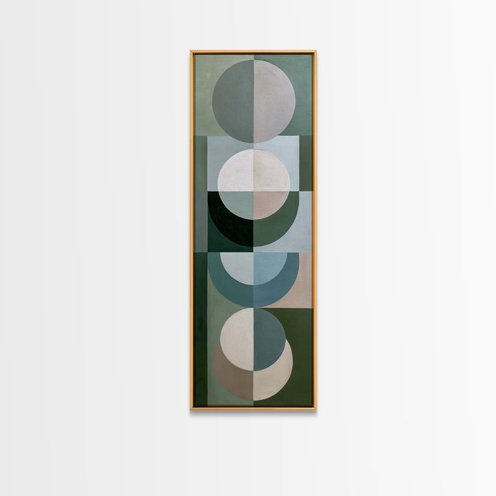 Sage and Ivory Geometric Calm Composition Canvas Print, Spa Art, Fine Art Photography, Spa Decor, Fine Art, Serenity, SPA-1x3-33