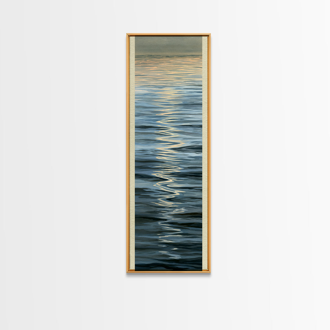 Abstract Water Ripples Canvas Print, Spa Art, Neutral Decor, Spa Decor, Fine Art, Serenity, Home Decor, Wall Decor, SPA-1x3-42