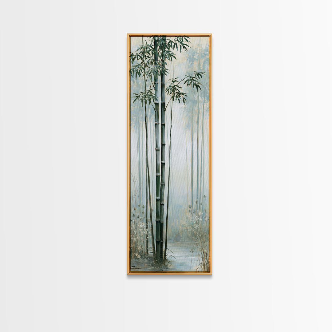 Misty Bamboo Forest Canvas Print, Spa Art, Printable Art, Spa Decor, Fine Art, Serenity, Fine Art Photography, Animal Art, SPA-1x3-65