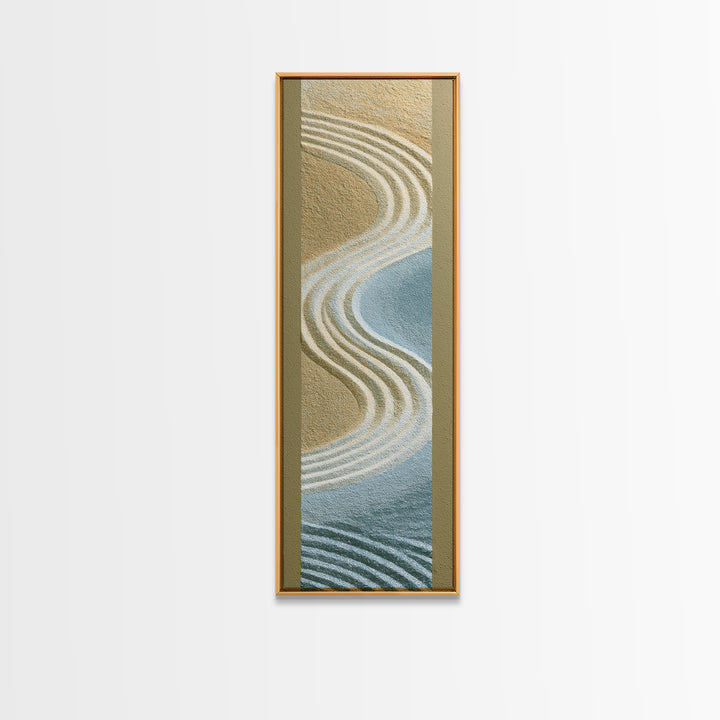 Sand Garden Lines Canvas Print, Spa Art, Fashion Wall Art, Spa Decor, Fine Art, Serenity, Modern Decor, Fine Art Print, SPA-1x3-72