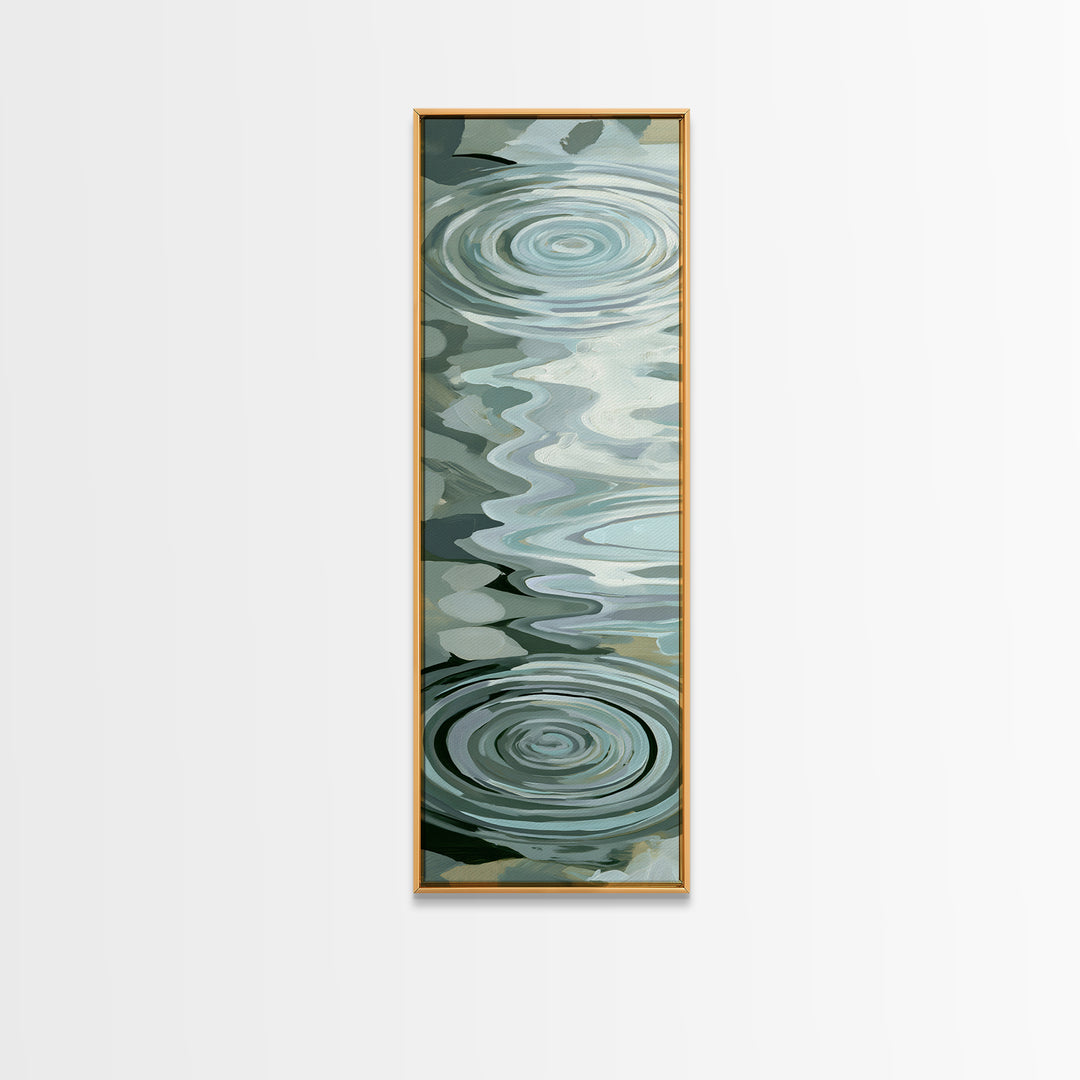 Abstract Water Ripples Canvas Print, Spa Art, Wall Art, Spa Decor, Abstract Art, Serenity, Dog Wall Art, Abstract Print, SPA-1x3-90