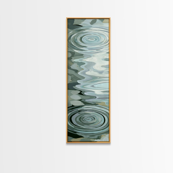 Abstract Water Ripples Canvas Print, Spa Art, Wall Art, Spa Decor, Abstract Art, Serenity, Dog Wall Art, Abstract Print, SPA-1x3-90