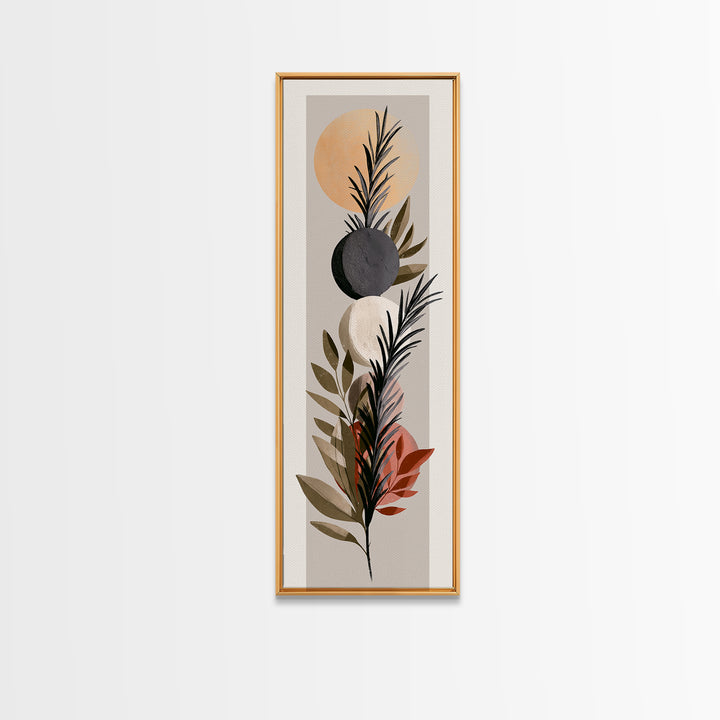 Botanical Herbal Arrangement Canvas Print, Spa Art, Room Decor, Spa Decor, Fine Art, Serenity, Nature Prints, Travel Poster, SPA-1x3-98