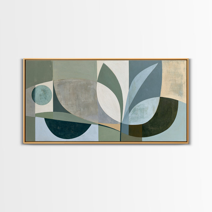 Sage and Ivory Geometric Calm Composition Canvas Print, Spa Art, Fine Art Photography, Spa Decor, Fine Art, Serenity, SPA-2x1-89