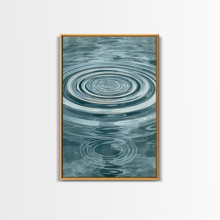 Abstract Water Ripples Canvas Print, Spa Art, Wall Art, Spa Decor, Abstract Art, Serenity, Dog Wall Art, Abstract Print, SPA-2x3-14
