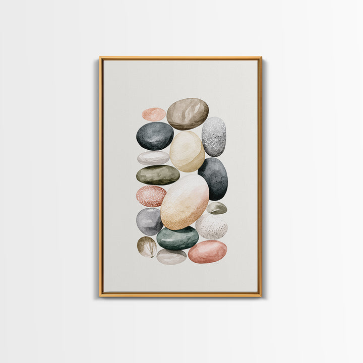 Pebble Texture Abstract Canvas Print, Spa Art, Wall Art Print, Spa Decor, Abstract Art, Serenity, Animal Art, Modern Home Decor, SPA-2x3-23