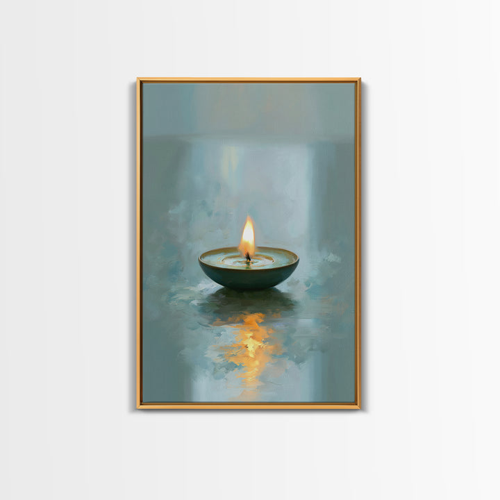 Warm Candle Flame Canvas Print, Spa Art, Fine Art Photography, Spa Decor, Fine Art, Serenity, Wildlife Wall Art, Gallery Decor, SPA-2x3-65