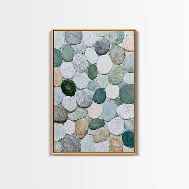 Pebble Texture Abstract Canvas Print, Spa Art, Fine Art Photography, Spa Decor, Fine Art, Serenity, Wildlife Wall Art, SPA-2x3-71