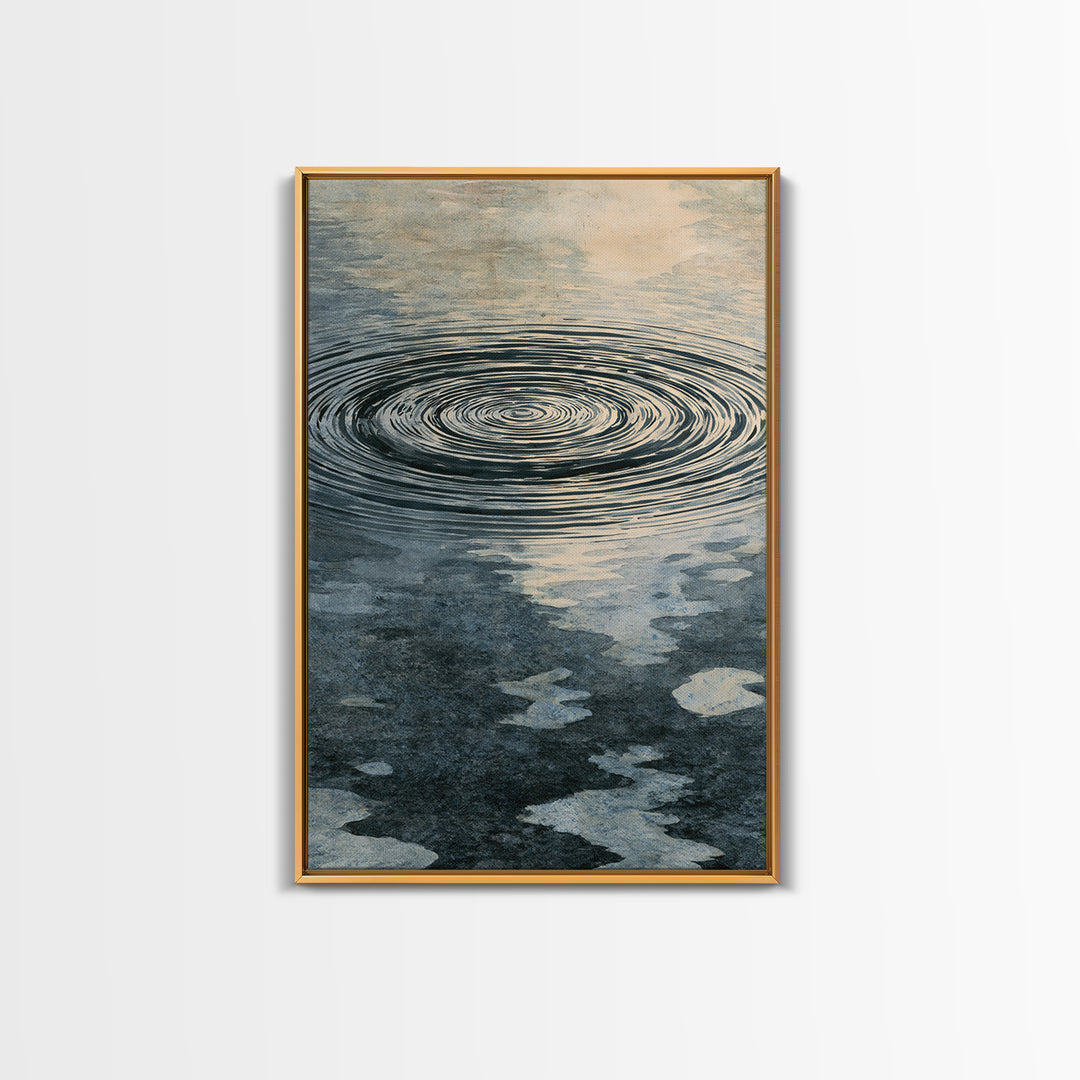 Abstract Water Ripples Canvas Print, Spa Art, Contemporary Art, Spa Decor, Serenity, Spa Wall Art, Teen Girl Room Decor, SPA-2x3-86