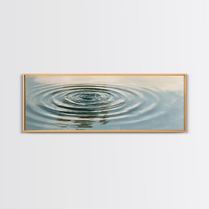 Abstract Water Ripples Canvas Print, Spa Art, Textured Painting, Spa Decor, Fine Art, Serenity, Travel Poster, Contemporary Art, SPA-3x1-22