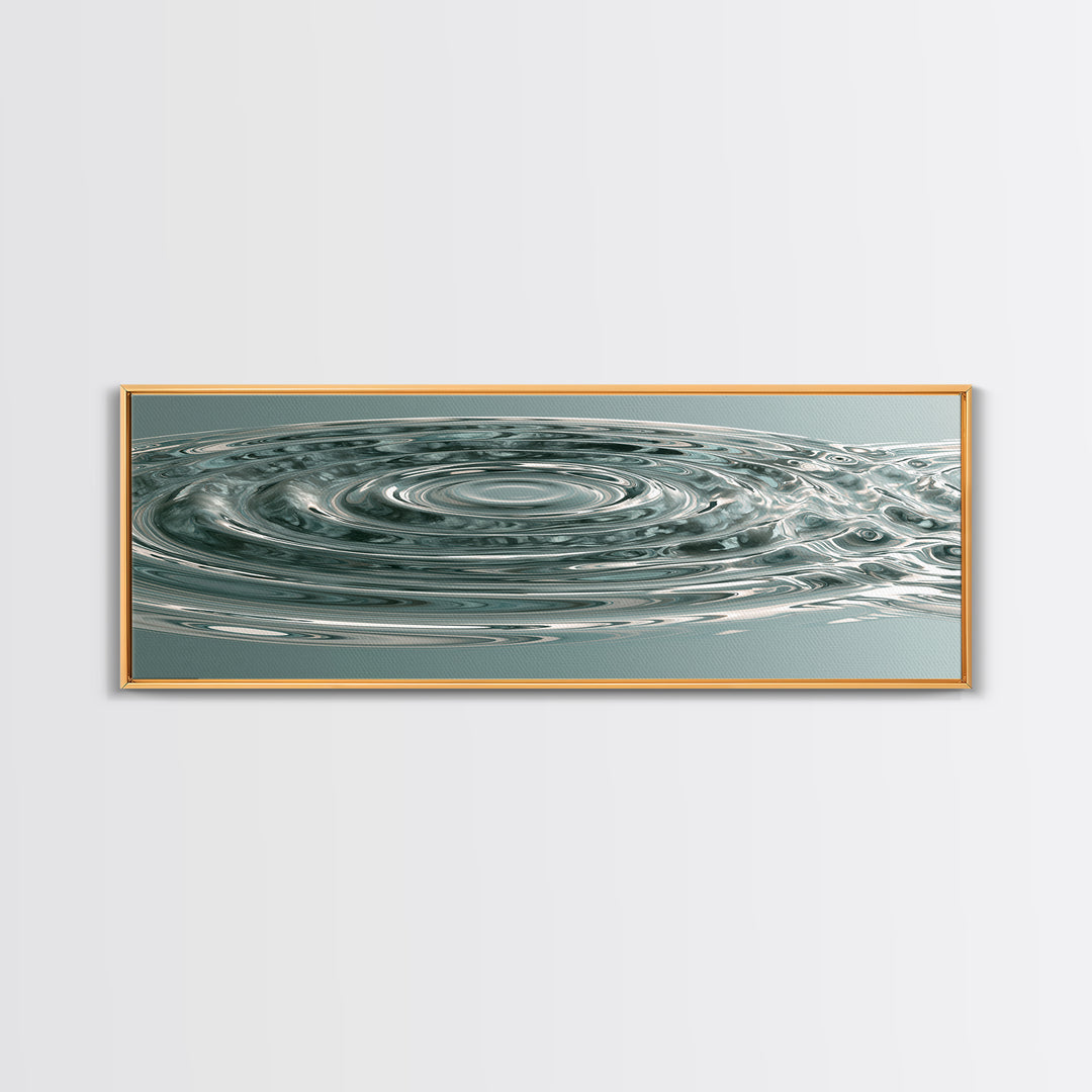 Abstract Water Ripples Canvas Print, Spa Art, Fashion Wall Art, Spa Decor, Abstract Art, Serenity, Modern Decor, Fine Art Print, SPA-3x1-46