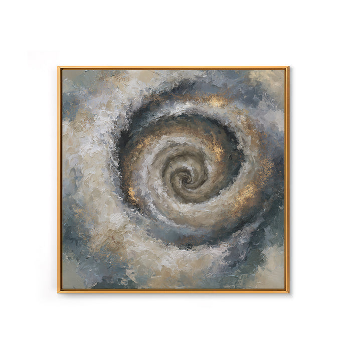 Spiral Galaxy as Soul Journey Metaphor Framed Canvas Print, Spiritual Art, Statement Artwork, Living Room Decor, Spirit, SPI-1x1-46
