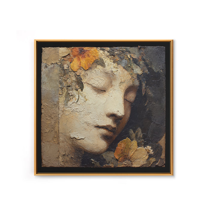 Mountain Sunrise as Awakening Symbol Framed Canvas Print, Spiritual Art, Wallart, Living Room Decor, Fine Art, Spirit, SPI-1x1-93
