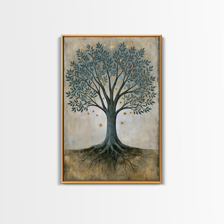 Tree of Life Canvas Print, Spiritual Art, Printable Wall Art, Living Room Decor, Fine Art, Spirit, African American Art, SPI-2x3-10