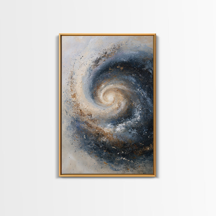 Spiral Galaxy as Soul Journey Metaphor Framed Canvas Print, Spiritual Art, Funky Wall Art, Living Room Decor, Fine Art, Spirit, SPI-2x3-78