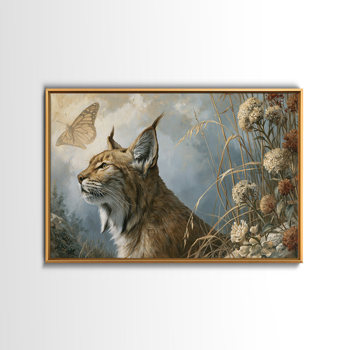 Butterfly Transformation Scene Framed Canvas Print, Spiritual Art, Black Art, Living Room Decor, Spirit, Christian Decor, SPI-3x2-19