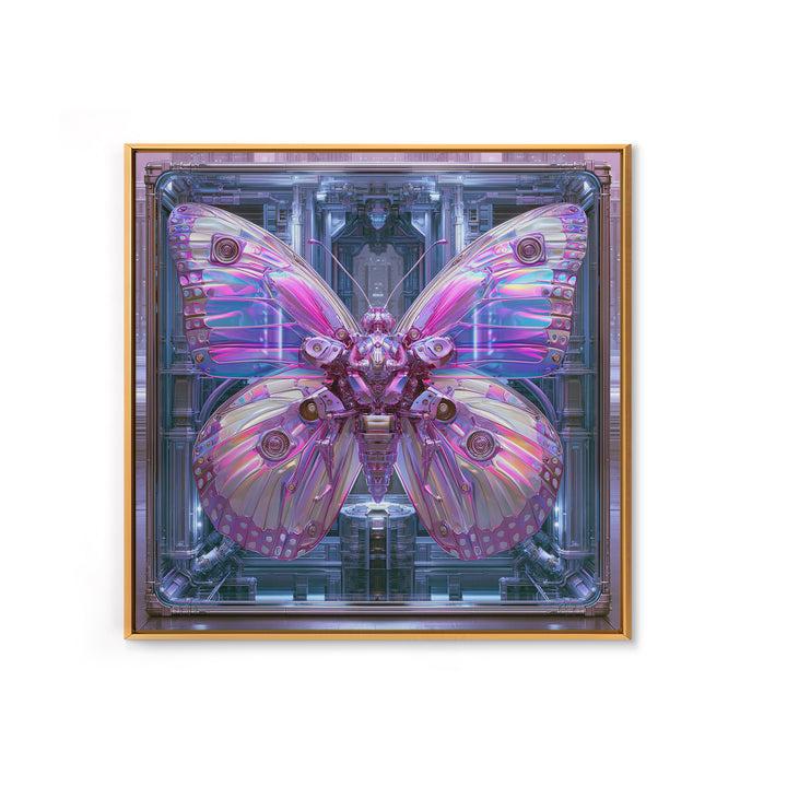 Mechanical Butterfly Specimen Canvas Print, Steampunk Art, Retro Decor, Living Room Decor, Fine Art, Mechanic, Luxury Decor, STE-1x1-14