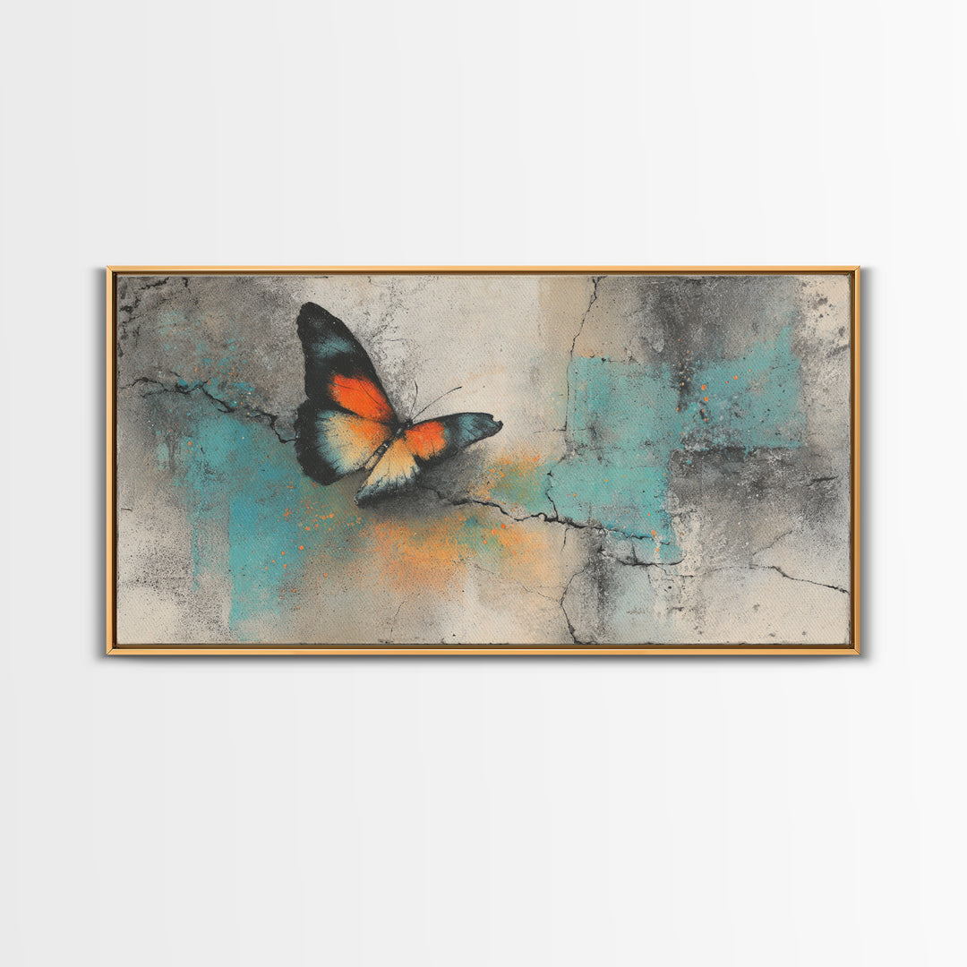 Wildstyle Arrows and Abstract Letter Forms Without Framed Canvas Print, Street Art, Painting, Living Room Decor, Urban, STR-2x1-37