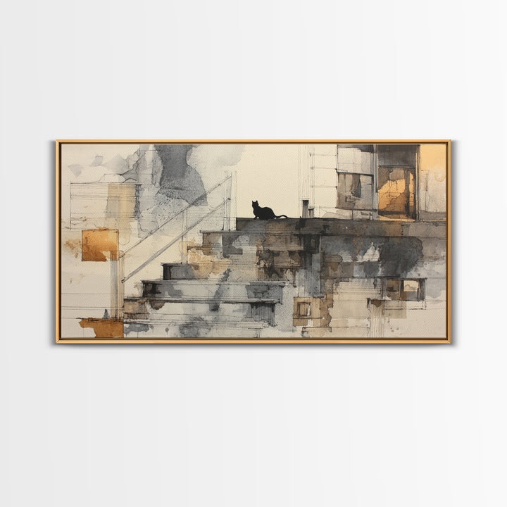 Brick Wall Texture Framed Canvas Print, Street Art, Bar Art, Living Room Decor, Urban, Fine Art Print, Statement Artwork, STR-2x1-96