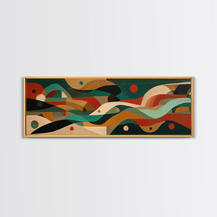 Skate Ramp Pattern Canvas Print, Street Art, Modern Decor, Living Room Decor, Fine Art, Urban, Poster, Wall Decor, Painting, STR-3x1-14