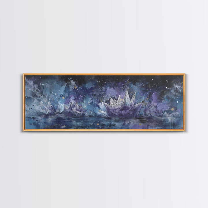 Wildstyle Arrows and Abstract Letter Forms Without Framed Canvas Print, Street Art, Contemporary Art, Living Room Decor, Urban, STR-3x1-57