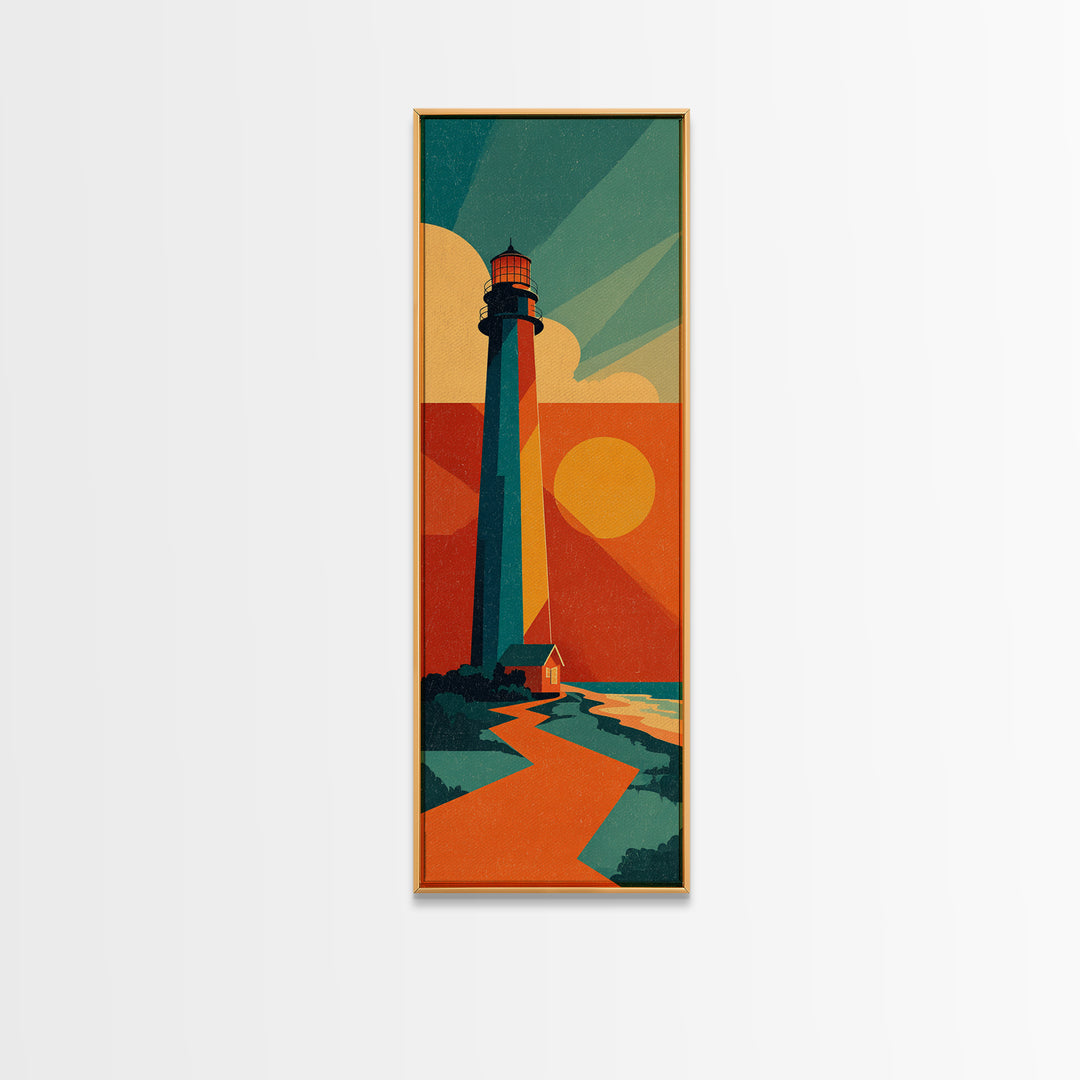 Cape Cod Lighthouse Summer Poster Canvas Print, Travel Poster(2), Downloadable Prints, Living Room Decor, Fine Art, Voyage, TPO-1x3-6