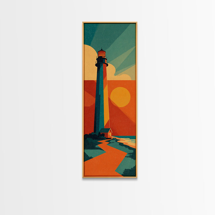 Cape Cod Lighthouse Summer Poster Canvas Print, Travel Poster(2), Downloadable Prints, Living Room Decor, Fine Art, Voyage, TPO-1x3-6