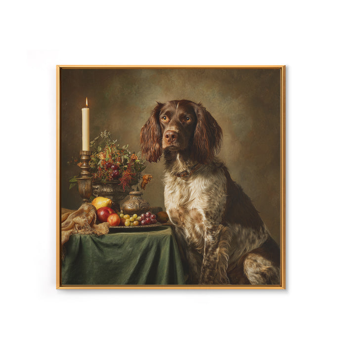 Hunting Dog Portrait Canvas Print, Traditional Art, Custom Art, Living Room Decor, Classic, Modern Decor, Fine Art Print, TRA-1x1-60