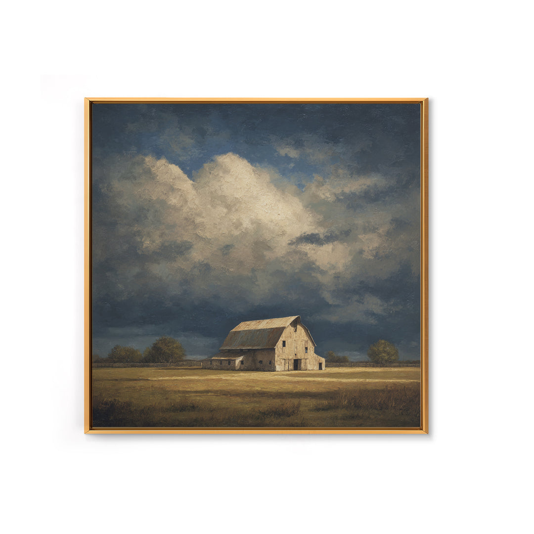 Barn and Farmland Canvas Print, Traditional Art, Fine Art Print, Living Room Decor, Fine Art, Classic, Wall Decor, Painting, TRA-1x1-95