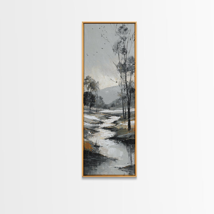 Elegant Nude Figure Study Framed Canvas Print, Traditional Art, Pokemon Poster, Living Room Decor, Fine Art, Classic, TRA-1x3-34