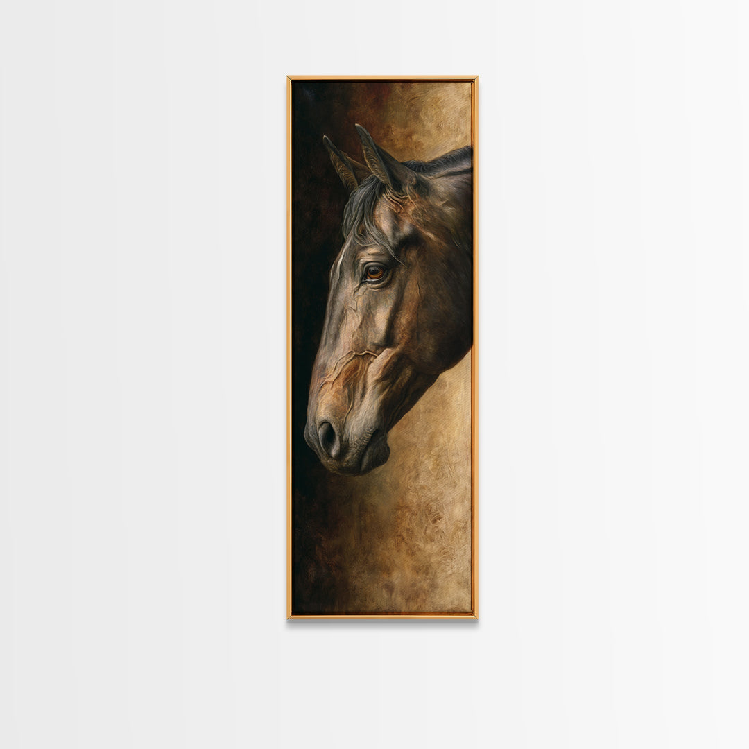 Realistic Horse Portrait Canvas Print, Traditional Art, Art Commissions, Living Room Decor, Fine Art, Classic, Pokemon Poster, TRA-1x3-39