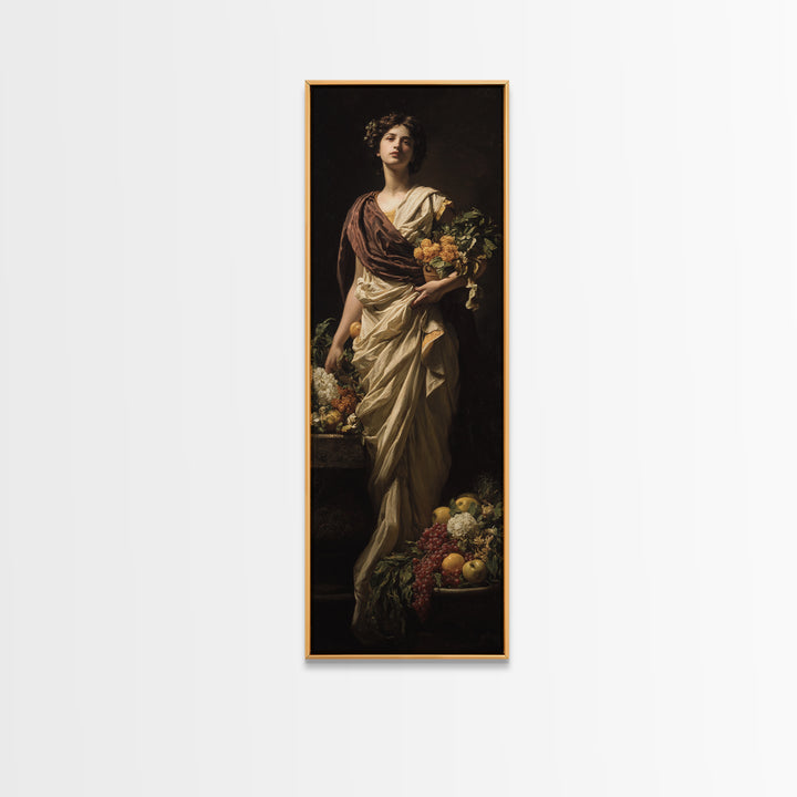 Classical Portrait with Dignified Lighting Canvas Print, Traditional Art, Digital Art, Living Room Decor, Fine Art, Classic, TRA-1x3-44