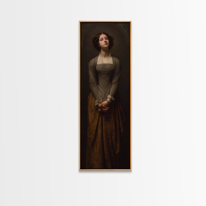 Classical Portrait with Dignified Lighting Canvas Print, Traditional Art, Canvas Print, Living Room Decor, Oil Painting, TRA-1x3-68