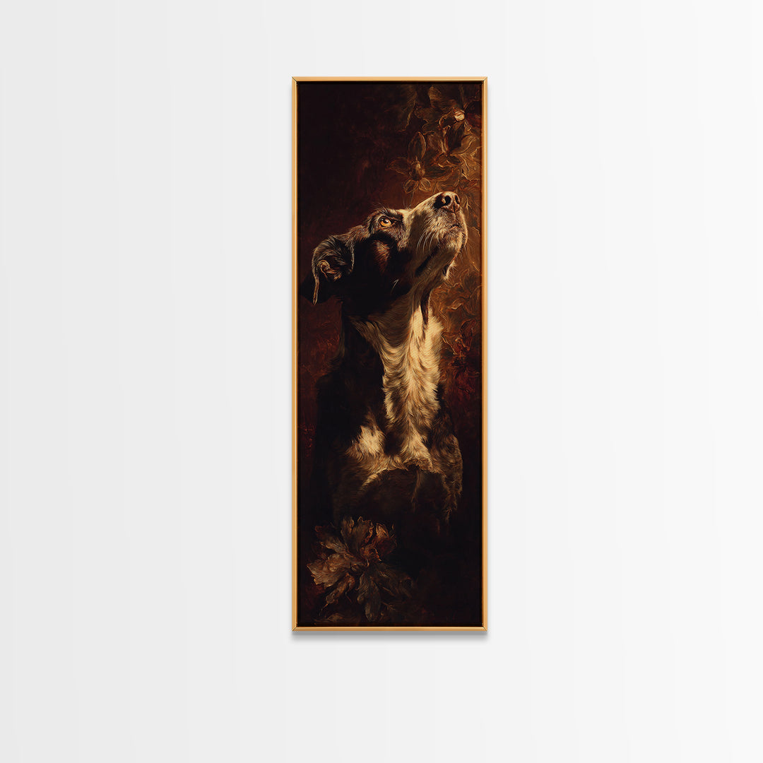 Hunting Dog Portrait Canvas Print, Traditional Art, Custom Art, Living Room Decor, Classic, Modern Decor, Fine Art Print, TRA-1x3-72