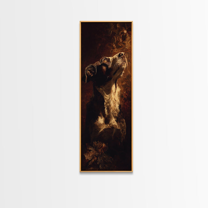 Hunting Dog Portrait Canvas Print, Traditional Art, Custom Art, Living Room Decor, Classic, Modern Decor, Fine Art Print, TRA-1x3-72