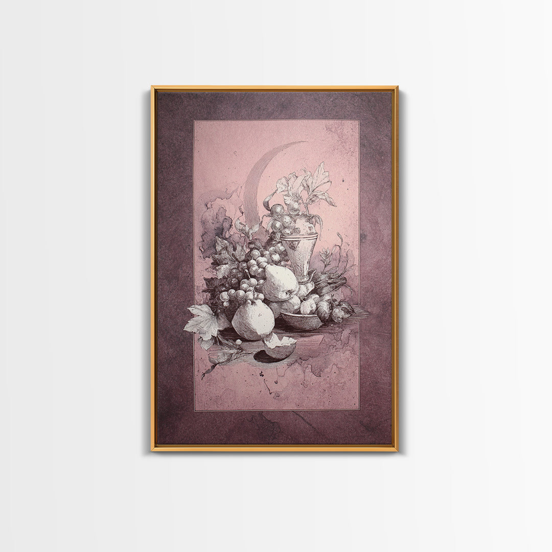 Elegant Nude Figure Study Framed Canvas Print, Traditional Art, Minimalist Decor, Living Room Decor, Fine Art, Classic, TRA-2x3-30