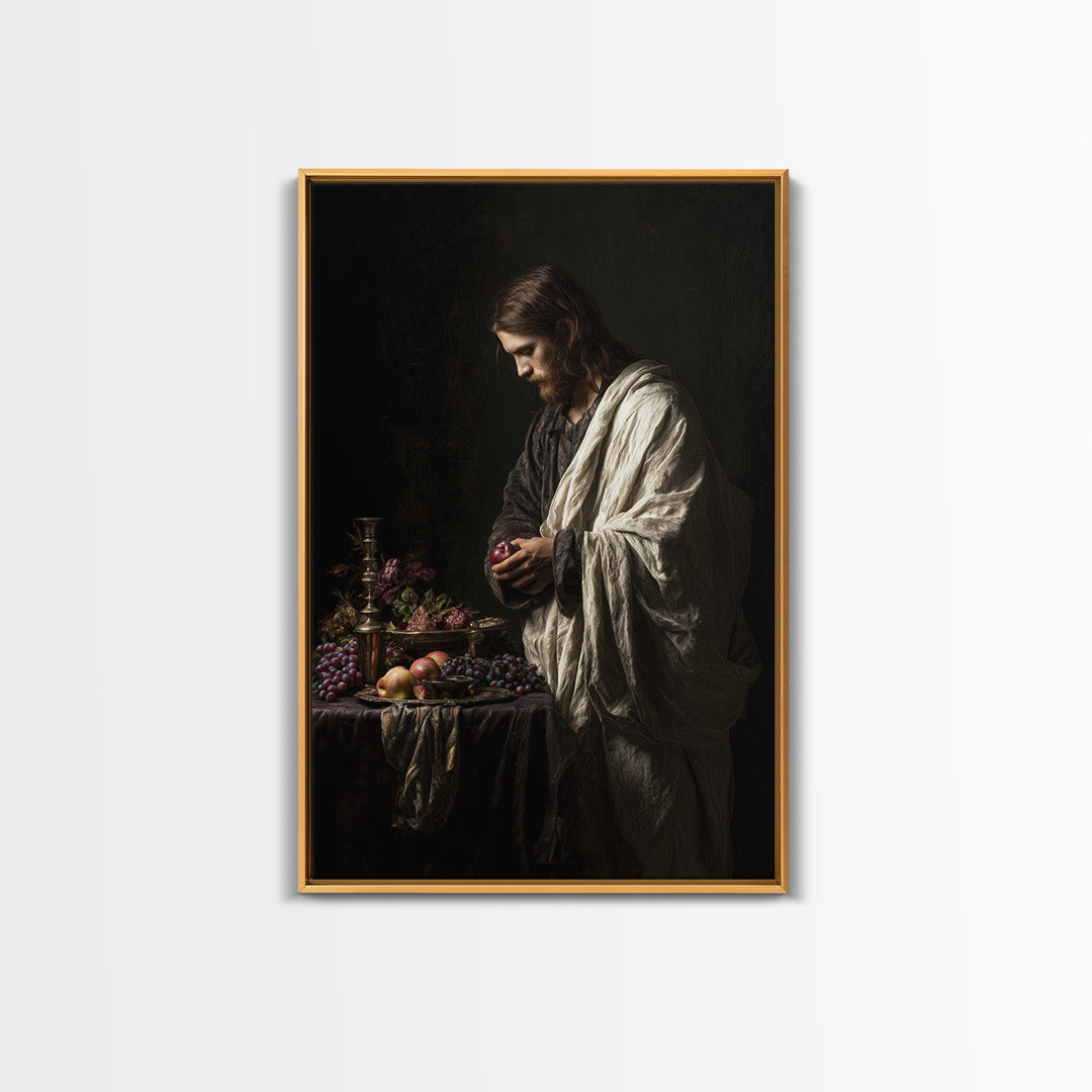 Classical Portrait with Dignified Lighting Canvas Print, Traditional Art, Contemporary Art, Living Room Decor, Classic, TRA-2x3-40