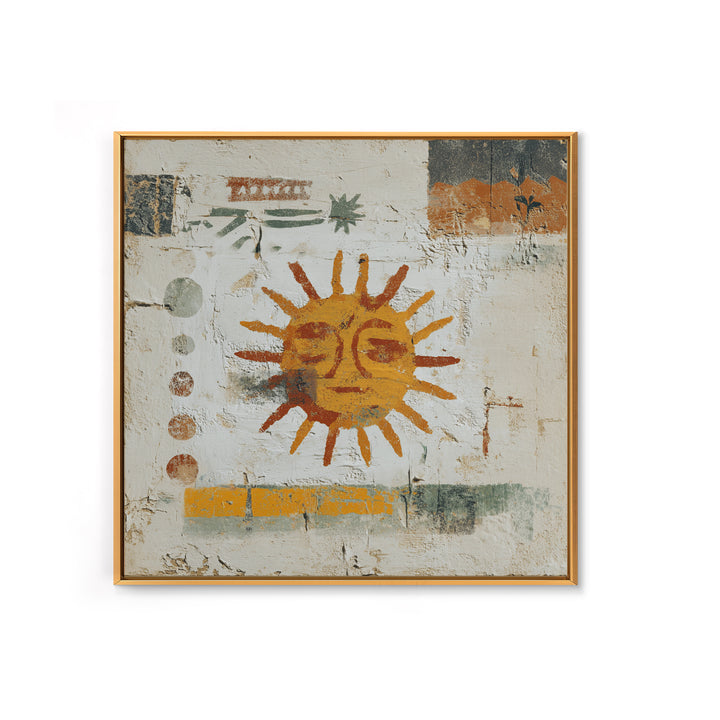 Tribal Sun Symbol Canvas Print, Tribal Art, Black and White Art, Living Room Decor, Fine Art, Tribal, Fine Art Print, TRI-1x1-35