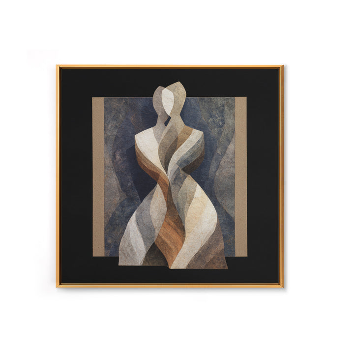 Carved Wood Figure Canvas Print, Tribal Art, Home Decor, Living Room Decor, Fine Art, Tribal, African Art, African Wall Art, TRI-1x1-45