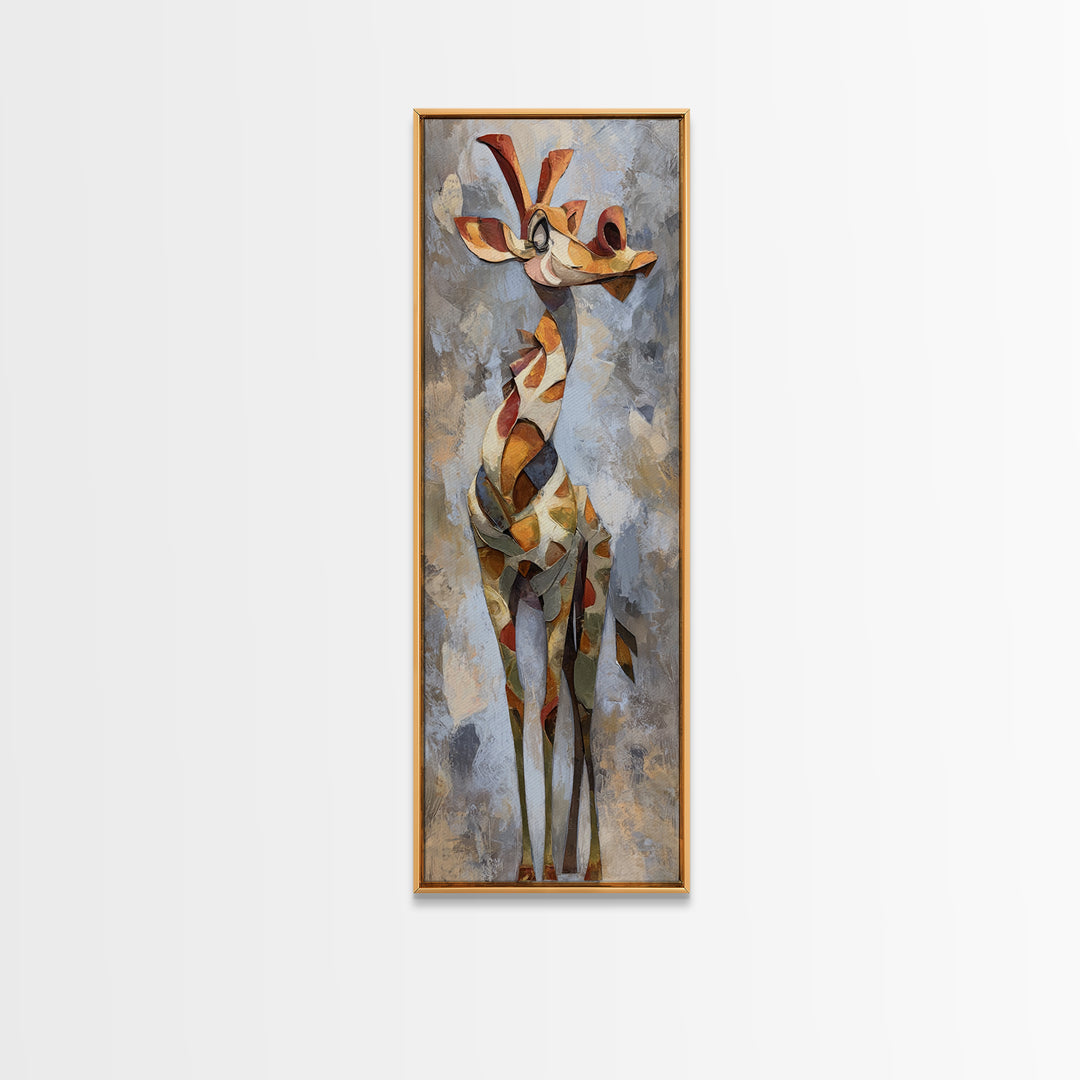 Stylized Animal Totem Canvas Print, Tribal Art, Unique Wall Art, Living Room Decor, Watercolor Art, Tribal, Abstract Print, TRI-1x3-16