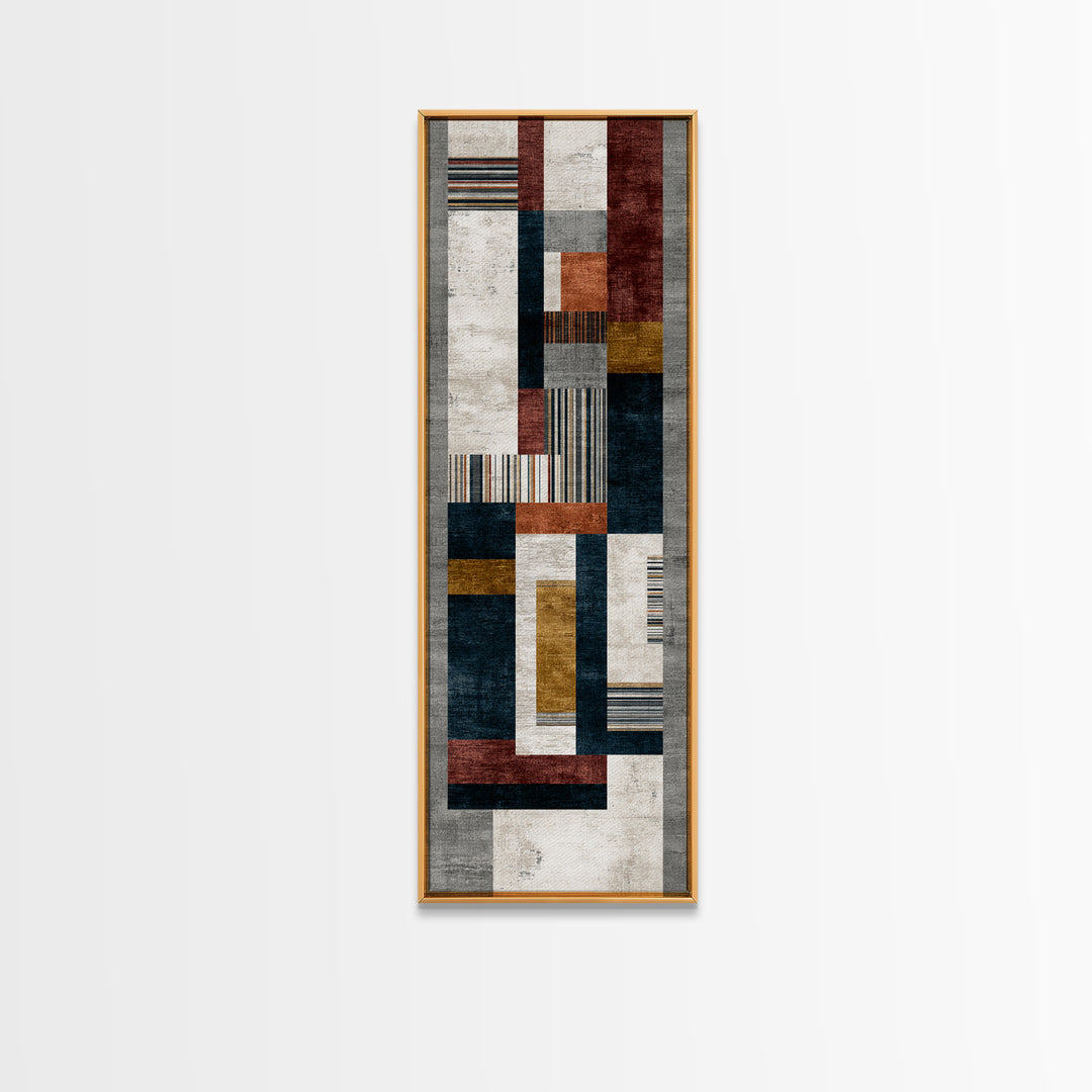 Geometric Border Design by Global Textiles Canvas Print, Tribal Art, African Art, Living Room Decor, Fine Art, Tribal, TRI-1x3-32