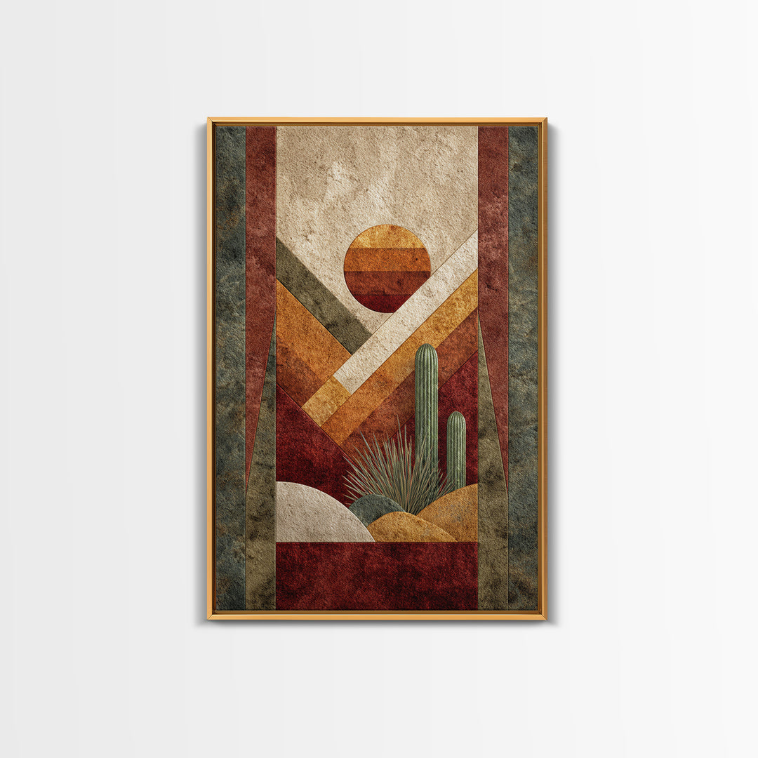 Desert Rhythm Pattern Canvas Print, Tribal Art, Unique Wall Art, Living Room Decor, Fine Art, Tribal, Abstract Print, TRI-2x3-54