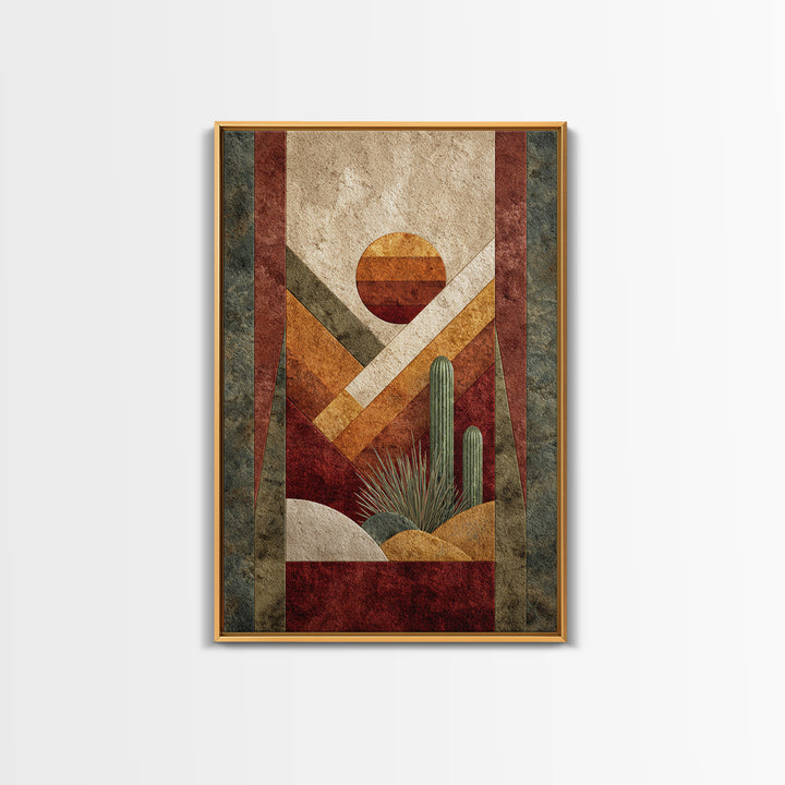 Desert Rhythm Pattern Canvas Print, Tribal Art, Unique Wall Art, Living Room Decor, Fine Art, Tribal, Abstract Print, TRI-2x3-54