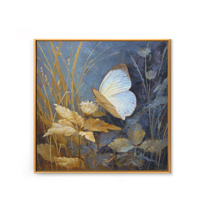 Tropical Butterfly and Flower Study Canvas Print, Tropical Art, Digital Print, Living Room Decor, Tropic, Downloadable Prints, TRO-1x1-23