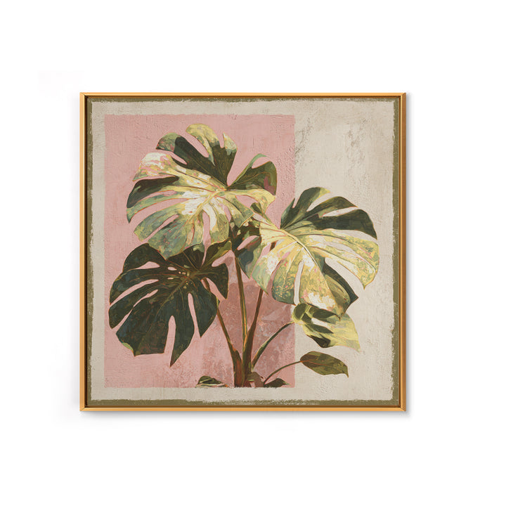 Lush Monstera Leaves Canvas Print, Tropical Art, Room Decor, Living Room Decor, Fine Art, Tropic, Printable, Printable Wall Art, TRO-1x1-25