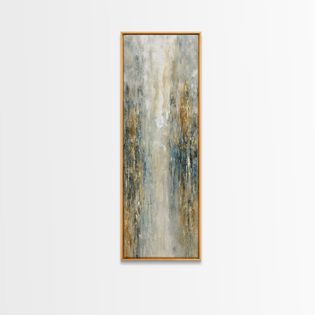Jungle Waterfall with Misty Light Canvas Print, Tropical Art, Boho Decor, Living Room Decor, Oil Painting, Tropic, Art Print, TRO-1x3-97